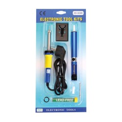 KIT FERRO SOLDAR + DESSOLDADOR + SUPORTE + SOLDA