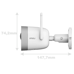 CAMERA VIGILANCIA BULLET IP WIFI LENTE 2.8MM IP67 4MP IMU