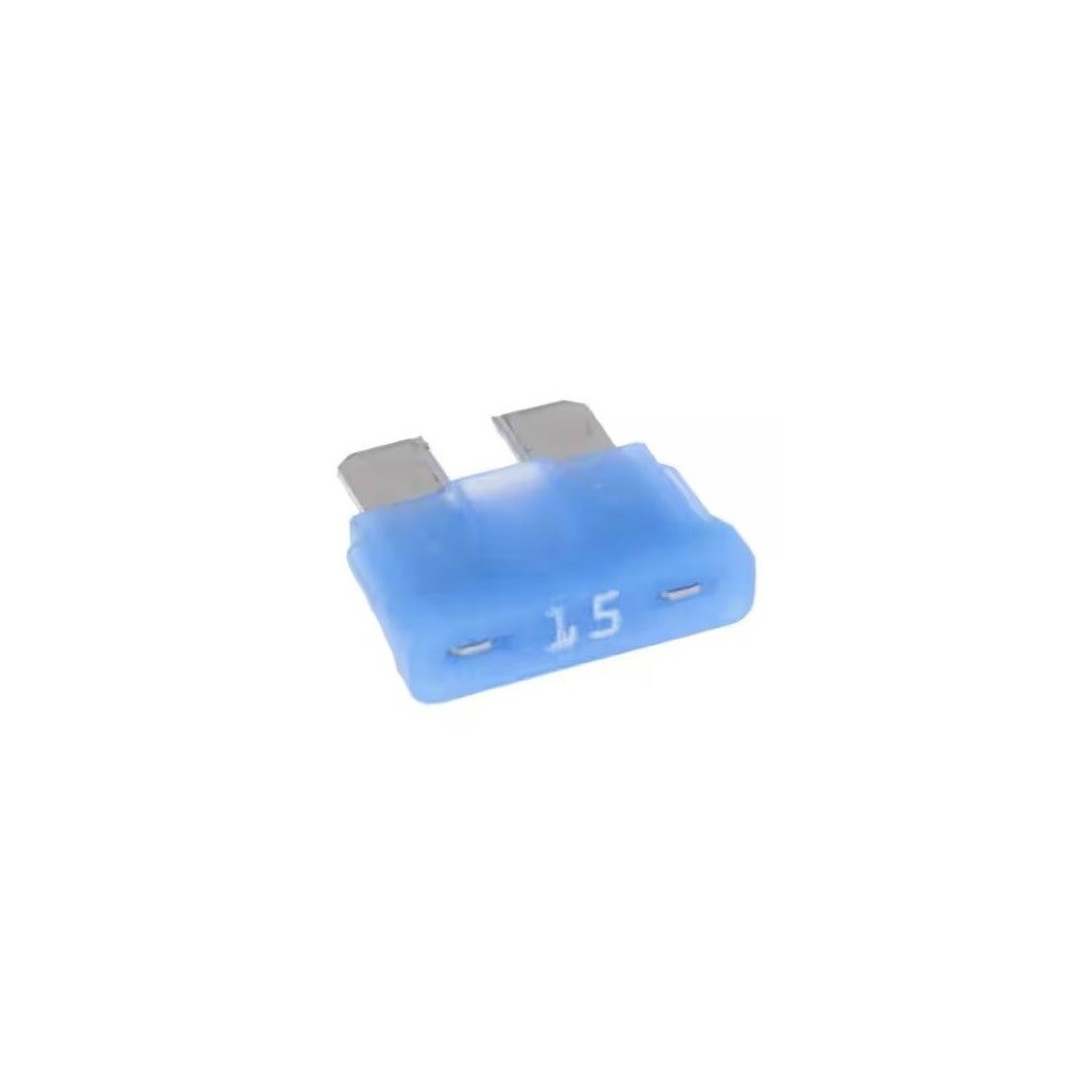 FUSIVEL AUTO GANCHO 15A AZUL C/ LED 19mm
