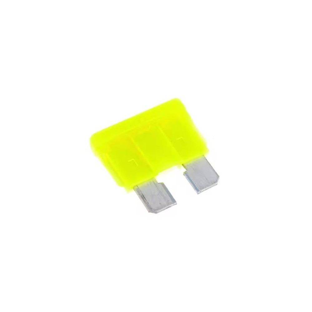 FUSIVEL AUTO GANCHO 20A AMARELO C/ LED 19mm