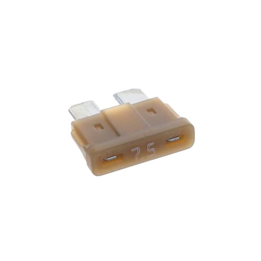 FUSIVEL AUTO GANCHO 7.5A CASTANHO C/ LED 19mm