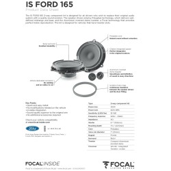 KIT INTEGRATION 165mm 2 VIAS FOCAL ESPECIFICO FORD