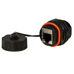 UNIAO RJ45 CAT6 FEMEA IP68 PAINEL