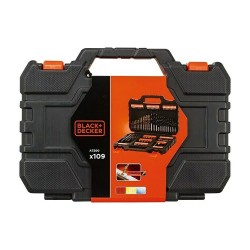 MALA 109 PECAS PARA FURAR E APARAFUSAR BLACK&DECKER