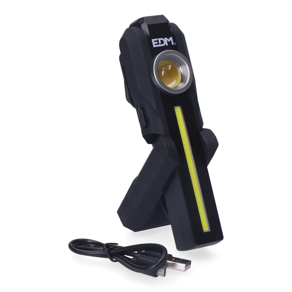 LANTERNA LED MULTIFUNCOES COM BASE MAGNETICA E GANCHO