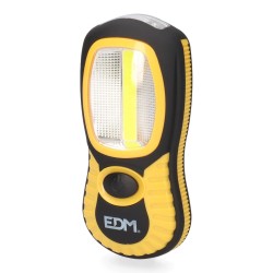 LANTERNA LED DUPLA FUNÇAO COM BASE MAGNETICA E GANCHO
