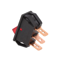 INTERRUPTOR BASCULANTE LUMINOSO 1C/2P 20A/12VDC VERMELHO