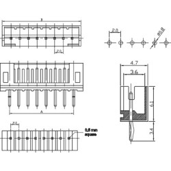 FICHA PIN-SOCKET 2P MACHO