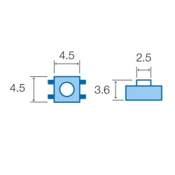 MICRO PULSADOR SMD 4 PINOS 4.5X4.5mm