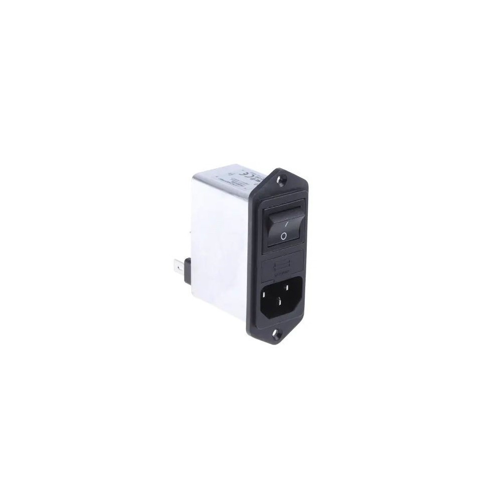 FILTRO RFI MONOFASICO C/ PORTA FUSIVEL C/ INTERRUPTOR 250V 6A