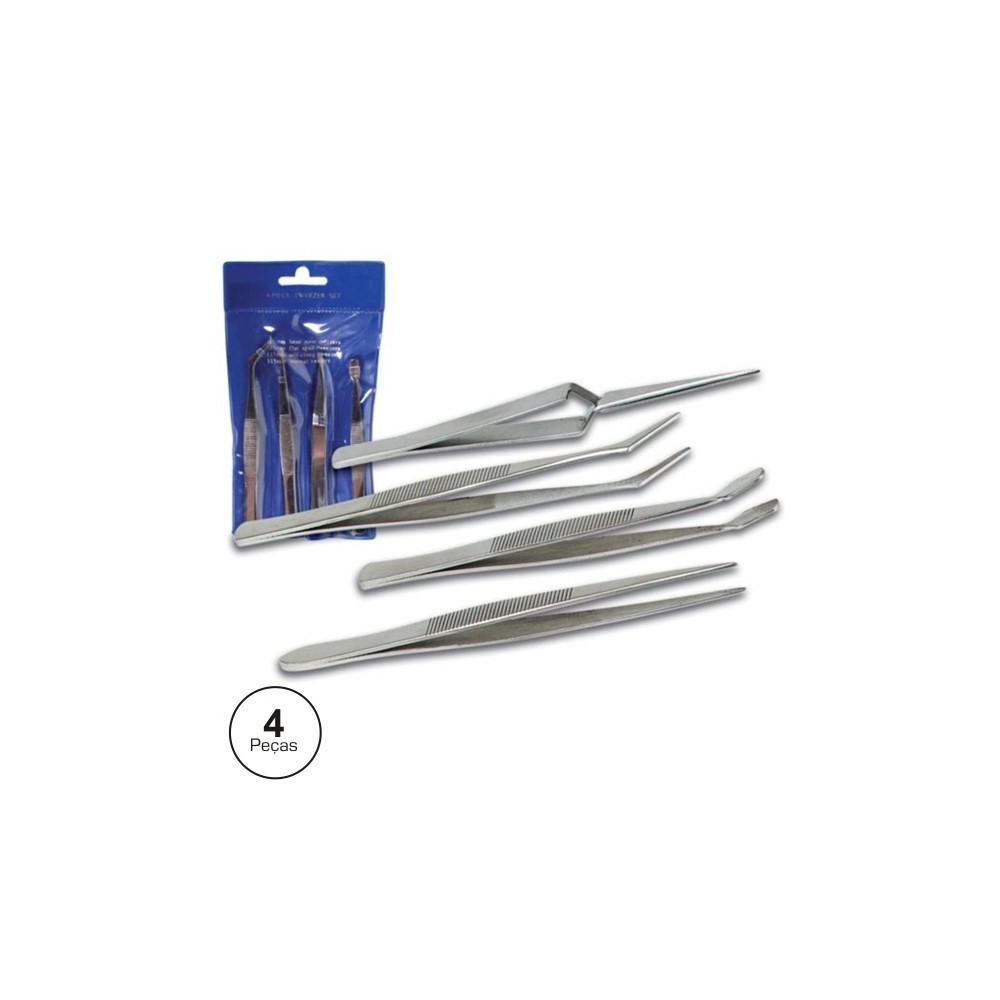 CONJUNTO 4 PINÇAS ANTIMAGNETICAS