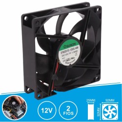 VENTILADOR 12VDC 92X92X25mm