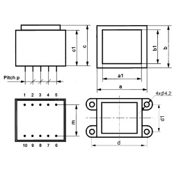 TRANSFORMADOR ENCAPSULADO 230V 15V 18VA