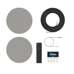 FONESTAR KS-WALL KIT AMPL. COM COMANDO USB/FM/BT 2xCOLUNAS 6"
