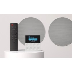 FONESTAR KS-WALL-4 KIT AMPL. COM COMANDO USB/FM/BT 4xCOLUNAS 6"