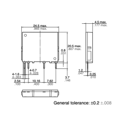 RELE PCB 9.6-14.4VDC 2A  75-264VAC | PANASONIC