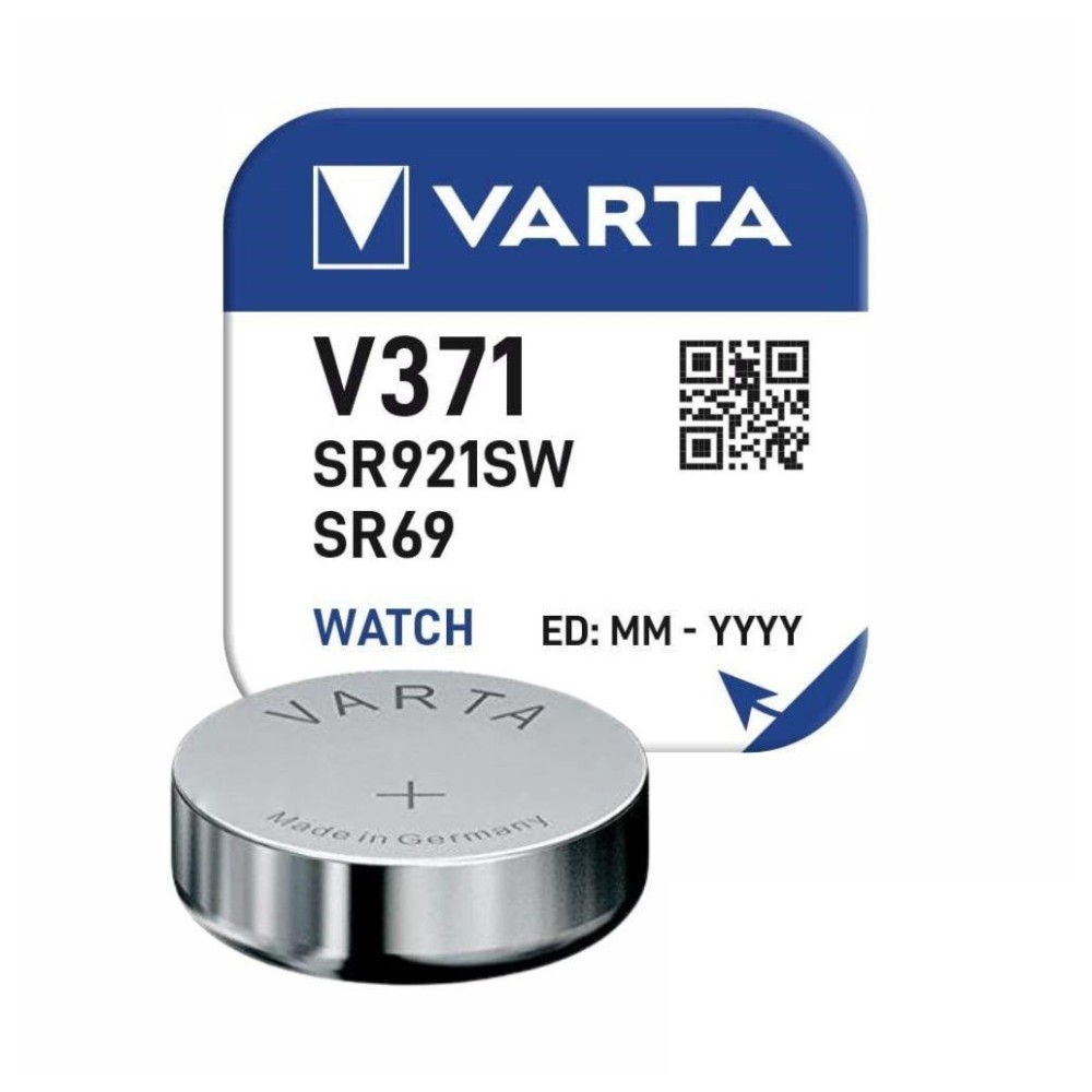 PILHA BOTÃO ÓXIDO PRATA SR69 / V371 / SR921SW 1.55V