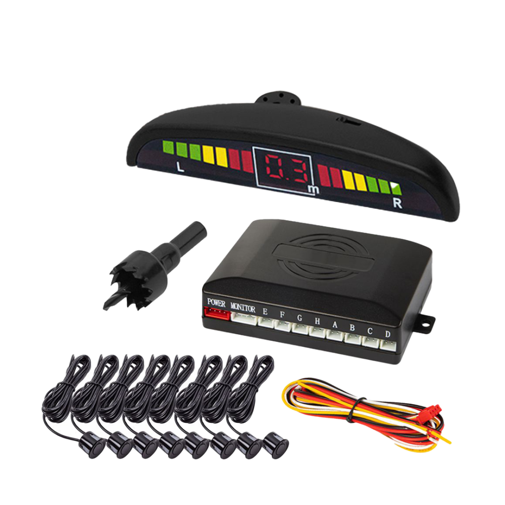KIT DE ESTACIONAMENTO COM 8 SENSORES E LCD