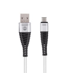 CABO USB-A 2.0 MACHO / USB-C MACHO BRANCO 1MT