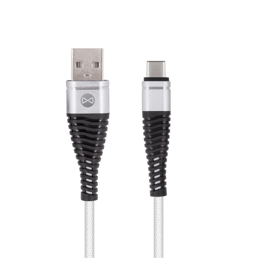 CABO USB-A 2.0 MACHO / USB-C MACHO BRANCO 1MT