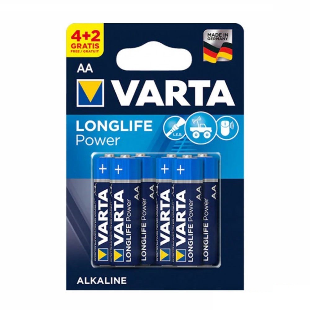 PACK 4+2 LR6 ALCALINAS 1,5V AA VARTA PACK 4+2 LR6 ALCALINAS 1,5V AA VARTA