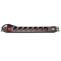 EXTENSÃO 7 TOMADAS SCHUKO 2 USB C/ INTERRUPTOR PROTECAO BAST
