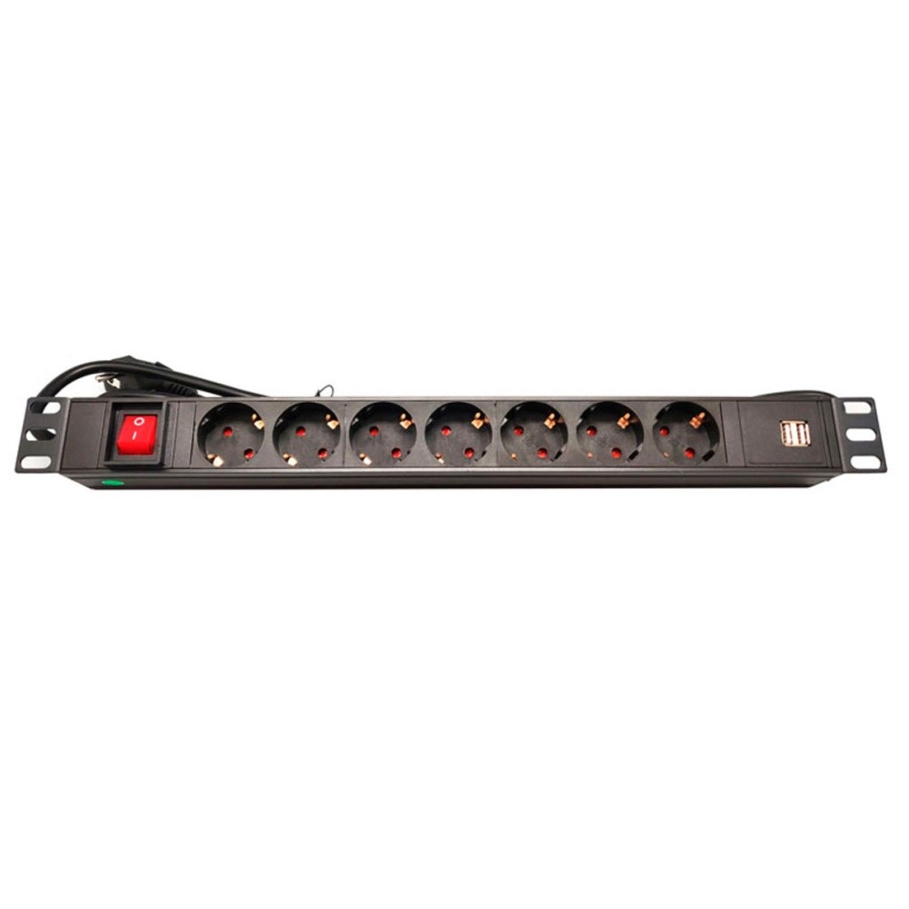 EXTENSÃO 7 TOMADAS SCHUKO 2 USB C/ INTERRUPTOR PROTECAO BAST EXTENSÃO 7 TOMADAS SCHUKO 2 USB C/ INTERRUPTOR PROTECAO BAST