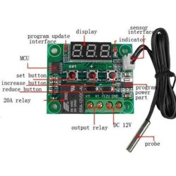 MODULO MINI CONTROLADOR TEMPERATURA C/ DISPLAY 12VDC
