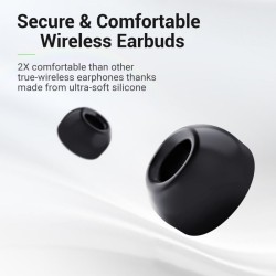 AURICULARES BLUETOOTH COM CANCELAMENTO RUIDO PRETOS DCU