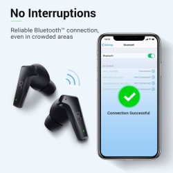 AURICULARES BLUETOOTH COM CANCELAMENTO RUIDO PRETOS DCU