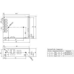 FONTE ALIMENTACAO 15VDC 3.4AA 51W MEAN WELL