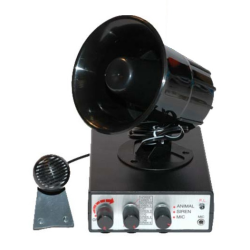 SISTEMA SIRENE 12VDC 5 ALARMES COM MICROFONE 125 dbs