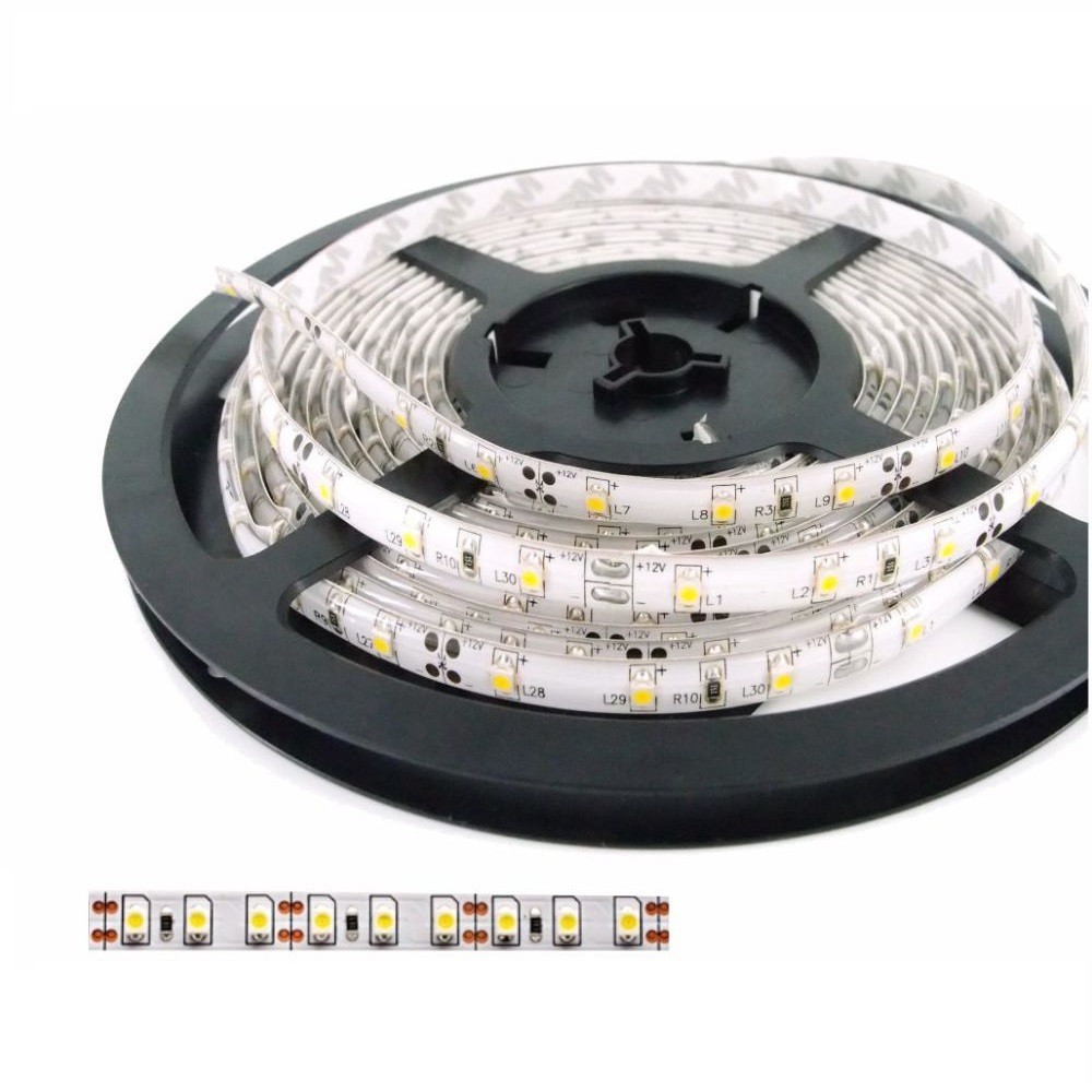FITA LEDS 14.4W/M. 60LED/M. 12VDC ESTANQUE BRANCO NEUTRO