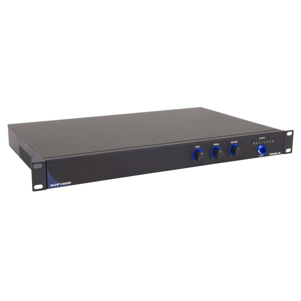 PROEL PA AUP160D AMPLIFICADOR 1U RACK 160W @100V
