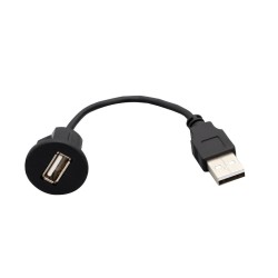 TOMADA USB 2.0 MACHO / FEMEA COM CABO 0.30cm
