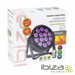 PROJETOR PAR C/14 LED 6W RGBW DMX IBIZA