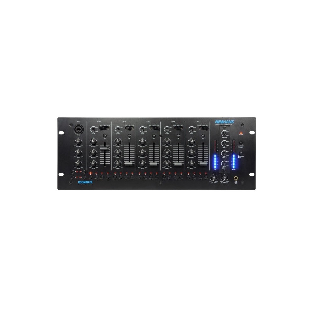 NEWHANK ROOMMATE MESA MISTURA 11LINE 3MIC PARA RACK 19" C/ 2 I/O USB