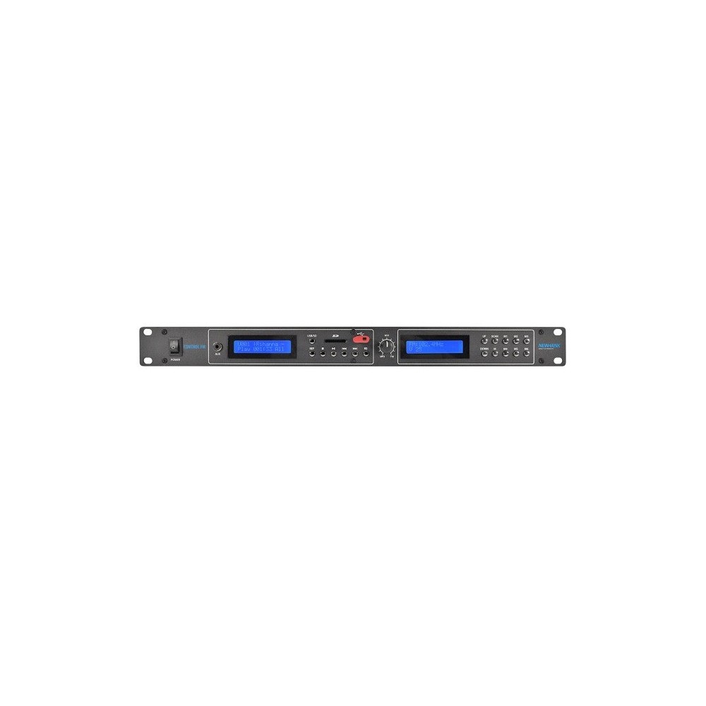 NEWHANK CONTROL FM  DUPLO REPRODUTOR 1U RACK 19" RADIO+AUX+USB