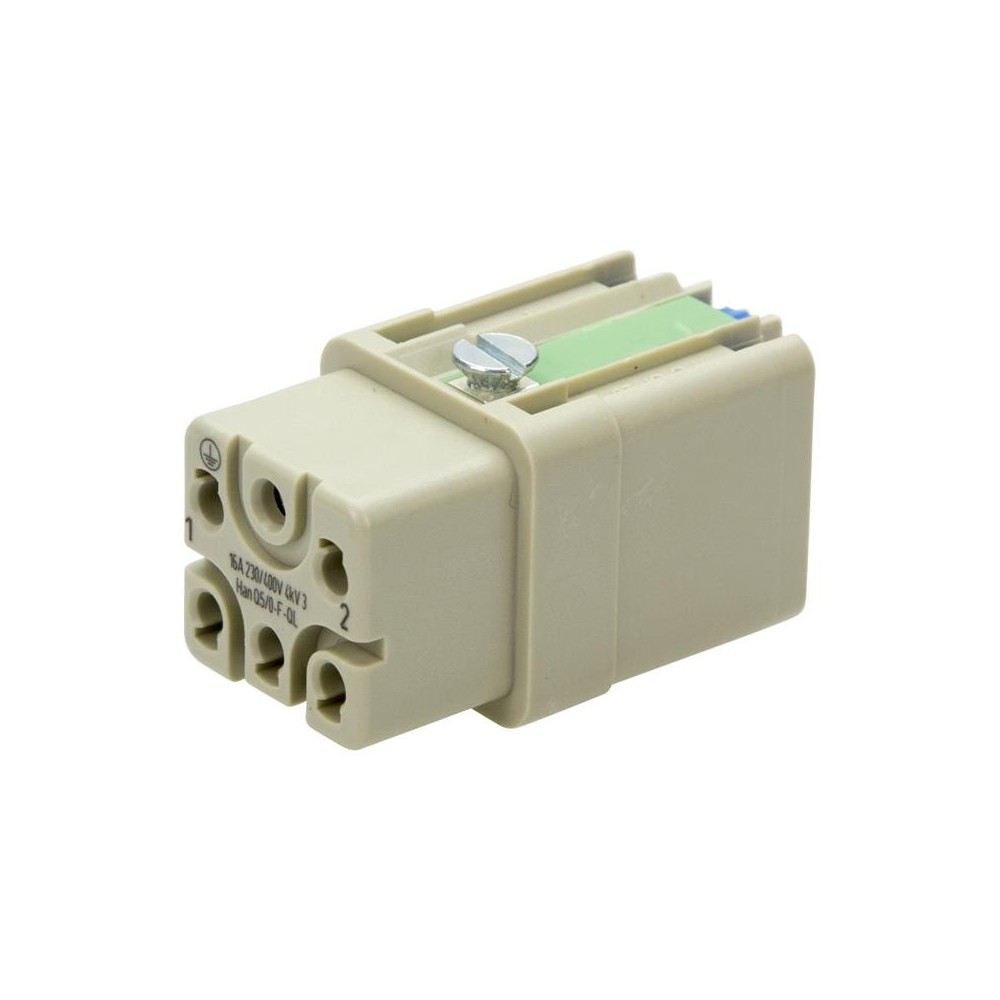 FICHA HDC 3A 6PINOS FEMEA 400V/16A HARTING