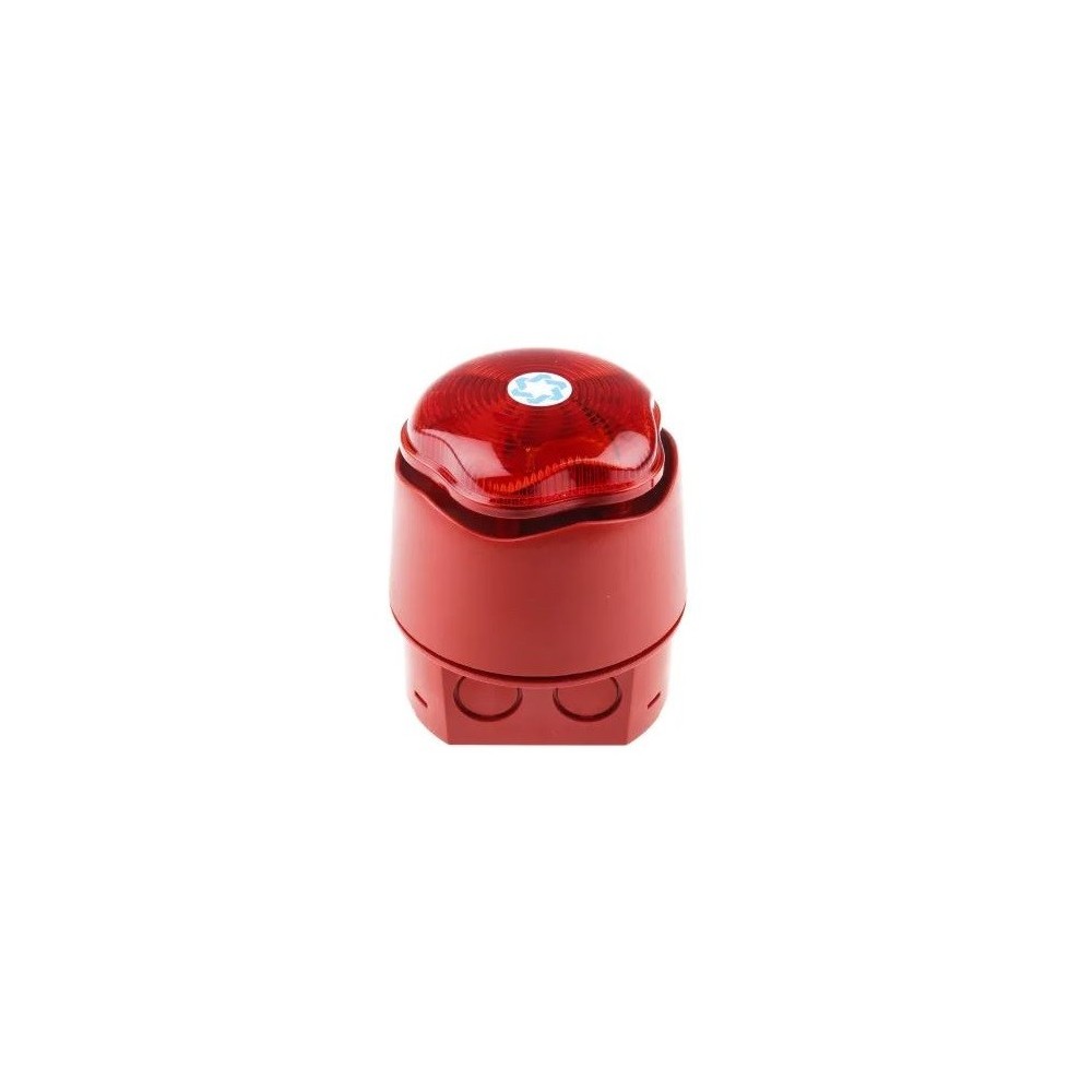 SINALIZADOR INDUSTRIAL LUMINOSO E ACUSTICO VERMELHO 30V