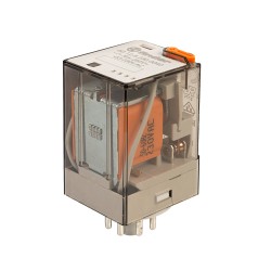 RELE INDUSTRIAL 230VAC 2C/10A OCTAL +INDICADOR MEC.