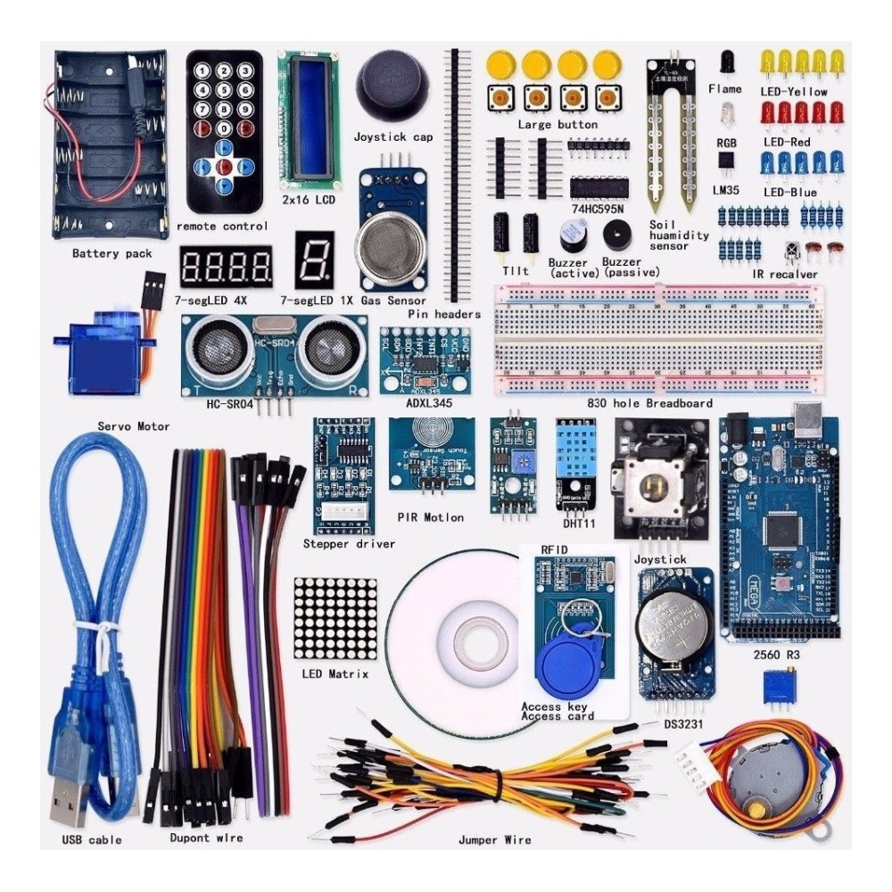 KIT EDUCATIVO PRIMEIROS PASSOS COM MEGA 2560