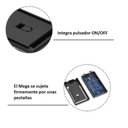 CAIXA ABS 110X58X25mm PARA MEGA 2560 R3