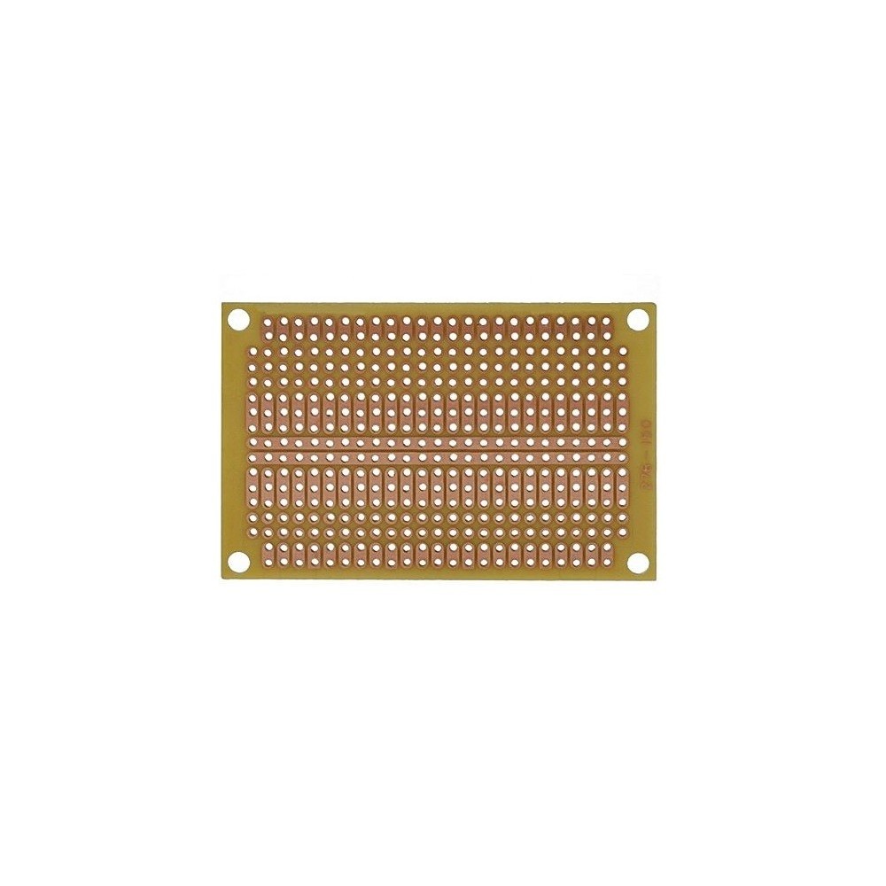 PLACA CIRCUITO IMPRESSO PERFURADA PONTOS E LINHAS 47x72mm