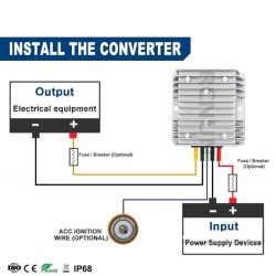 CONVERSOR 36-48V A 12V 10A