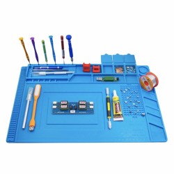 TAPETE SOLDAR ANTI-ESTATICO EM SILICONE 450X300mm