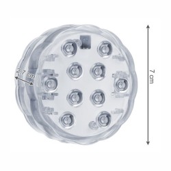 CONJUNTO 2 LUZES DE PRESENCA COM LED RGB SUBMERSIVEIS