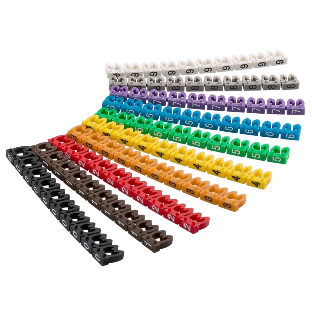 MARCADORES PARA CABOS ATE Ø4mm 100UN