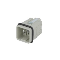 FICHA HDC 3A 6PINOS 5+PE MACHO 400V HARTING