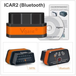 INTERFACE DIAGNOSTICO AUTO VGATE BLUETOOTH ICAR2